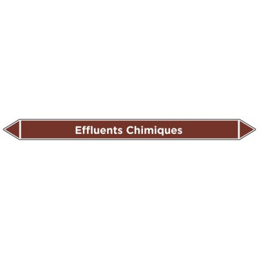 Marqueur de tuyauterie Effluents Chimiques