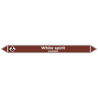 Marqueur de tuyauterie White spirit