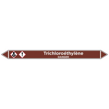 Marqueur de tuyauterie Trichloroéthylène
