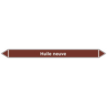 Marqueur de tuyauterie Huile neuve