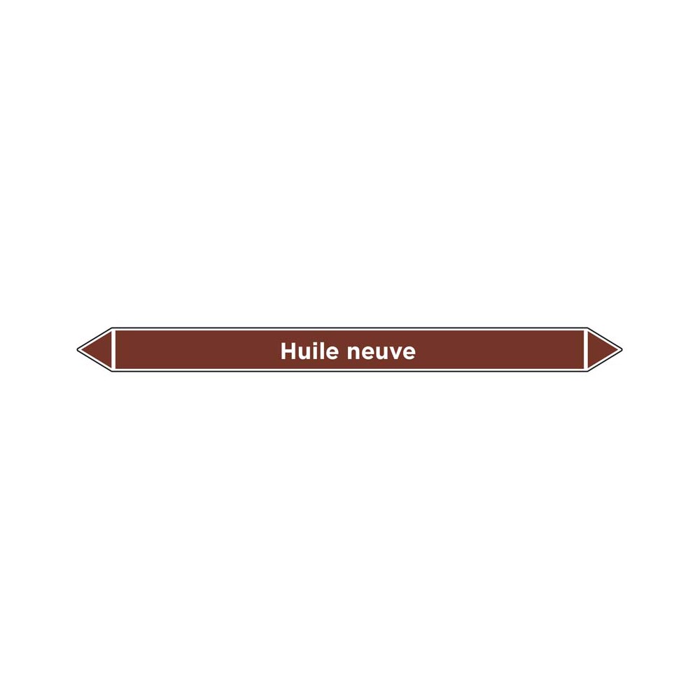 Marqueur de tuyauterie Huile neuve Marqueur de tuyauterie Huile neuve