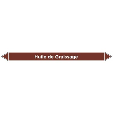 Marqueur de tuyauterie Huile de Graissage