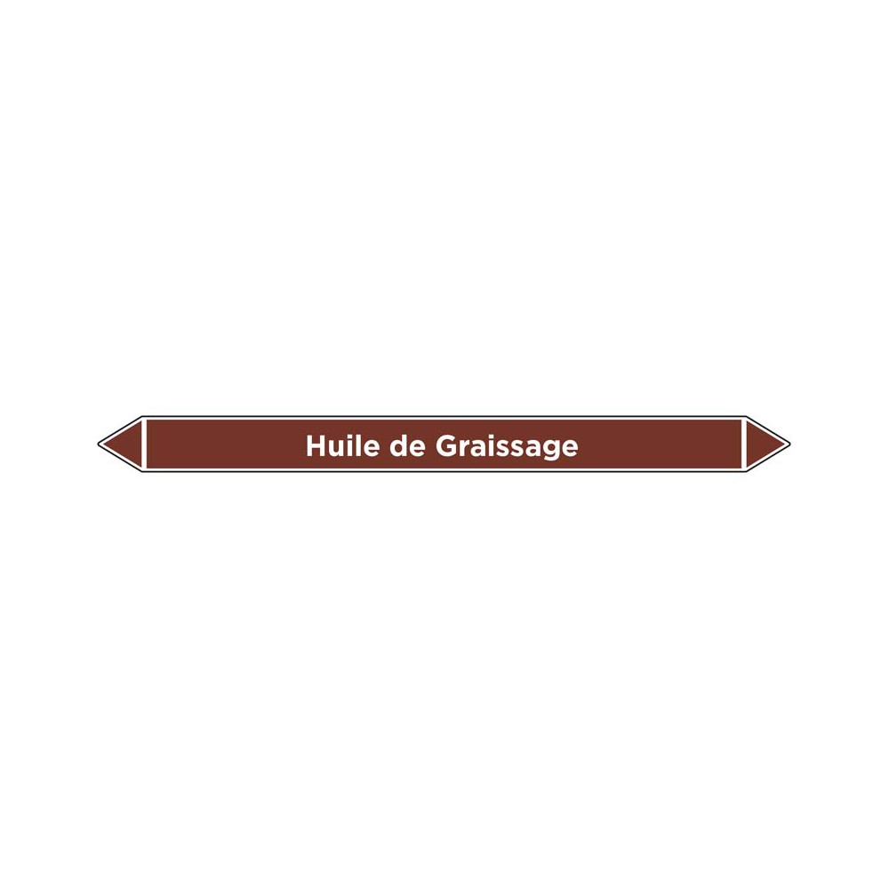 Marqueur de tuyauterie Huile de Graissage Marqueur de tuyauterie Huile de Graissage