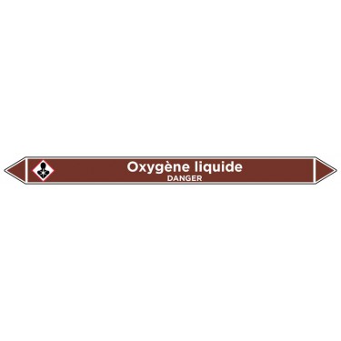 Marqueur de tuyauterie Oxygène liquide