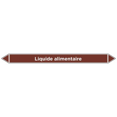 Marqueur de tuyauterie Liquide alimentaire