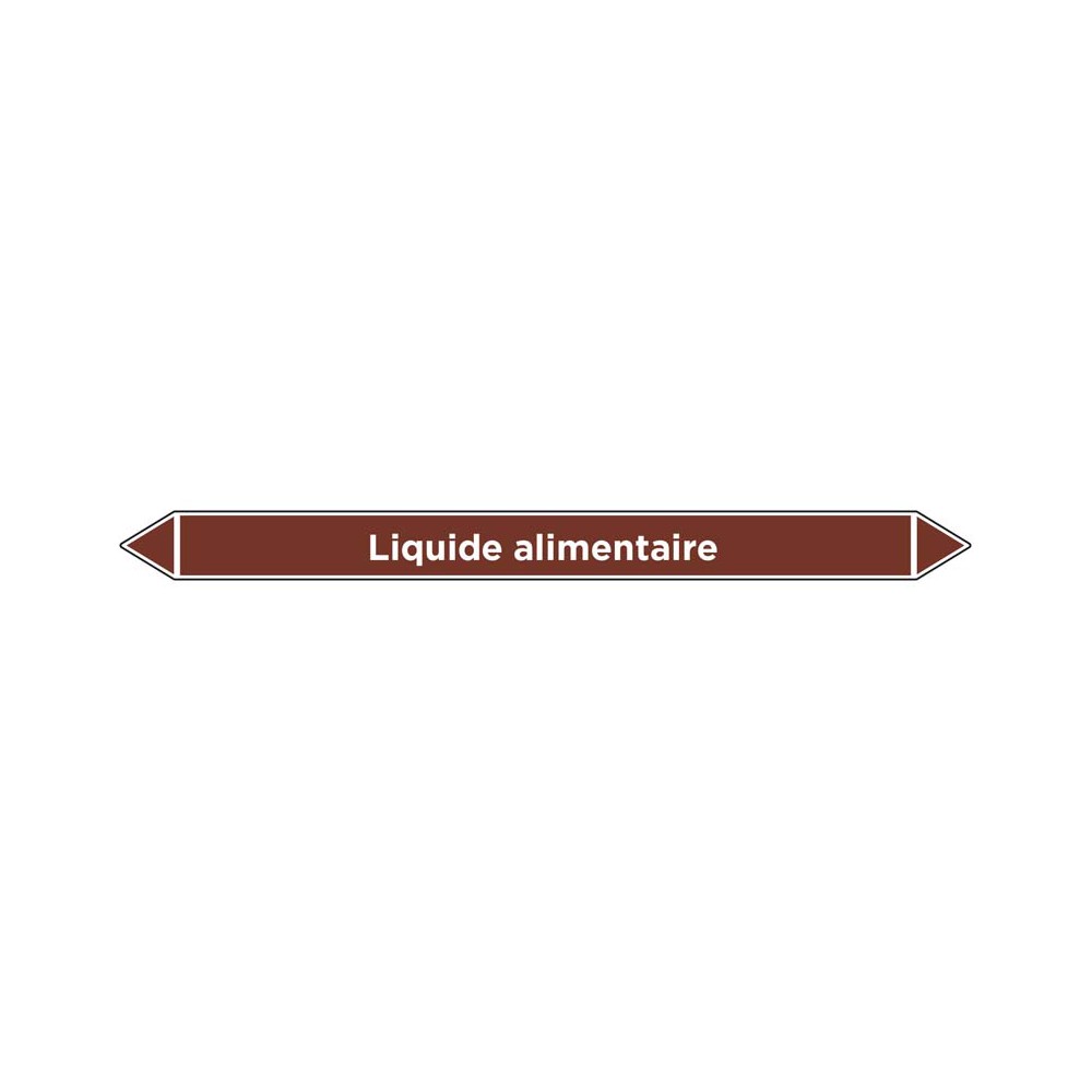 Marqueur de tuyauterie Liquide alimentaire Marqueur de tuyauterie Liquide alimentaire