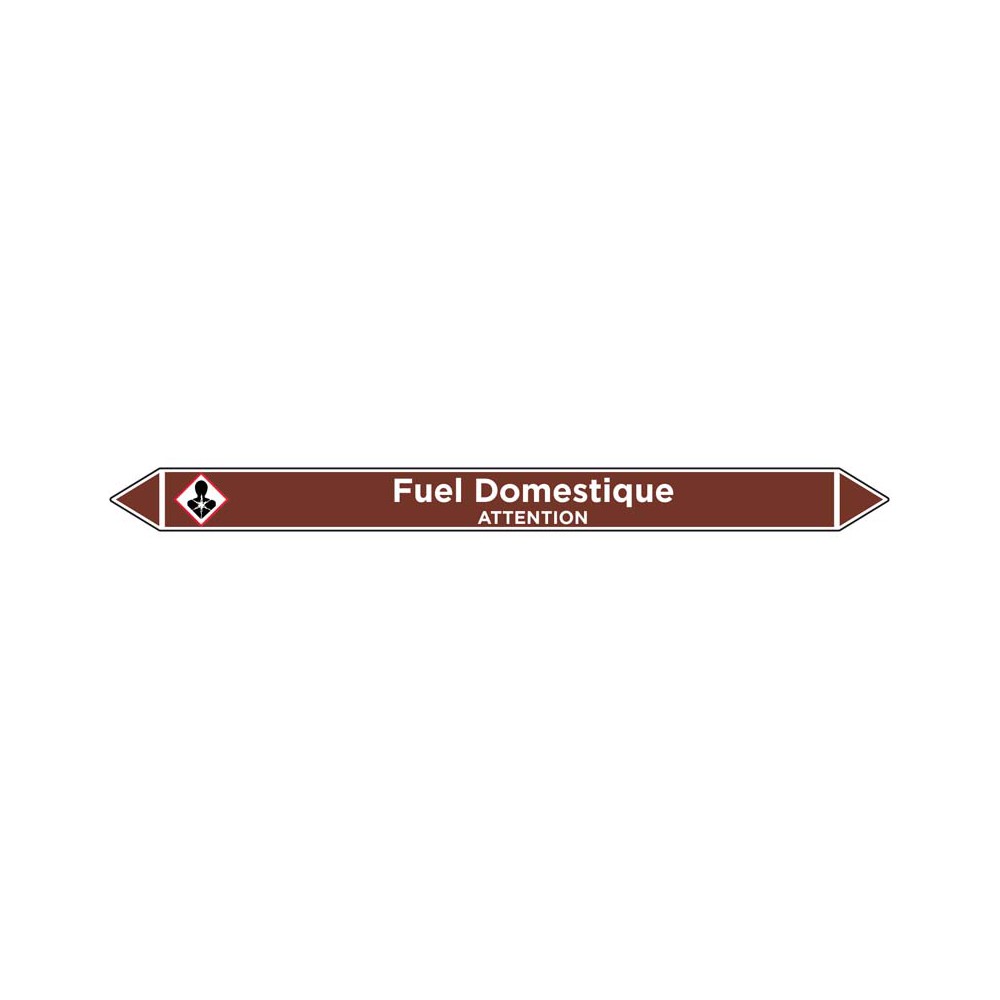 Marqueur de tuyauterie Fuel Domestique Marqueur de tuyauterie Fuel Domestique
