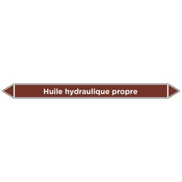 Marqueur de tuyauterie Huile hydraulique propre