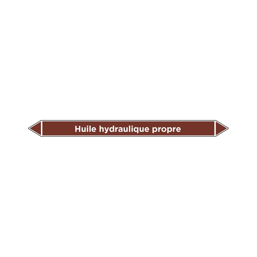 Marqueur de tuyauterie Huile hydraulique propre