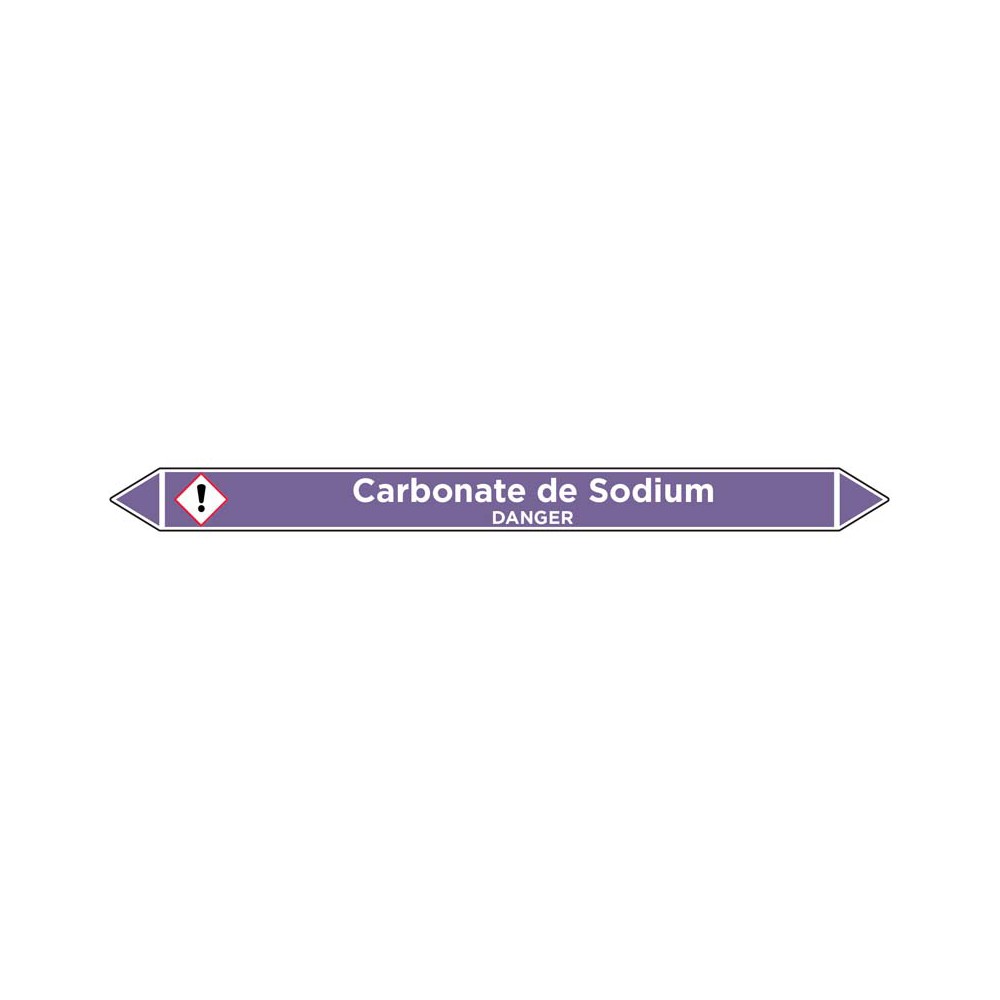 Marqueur de tuyauterie Carbonate de Sodium