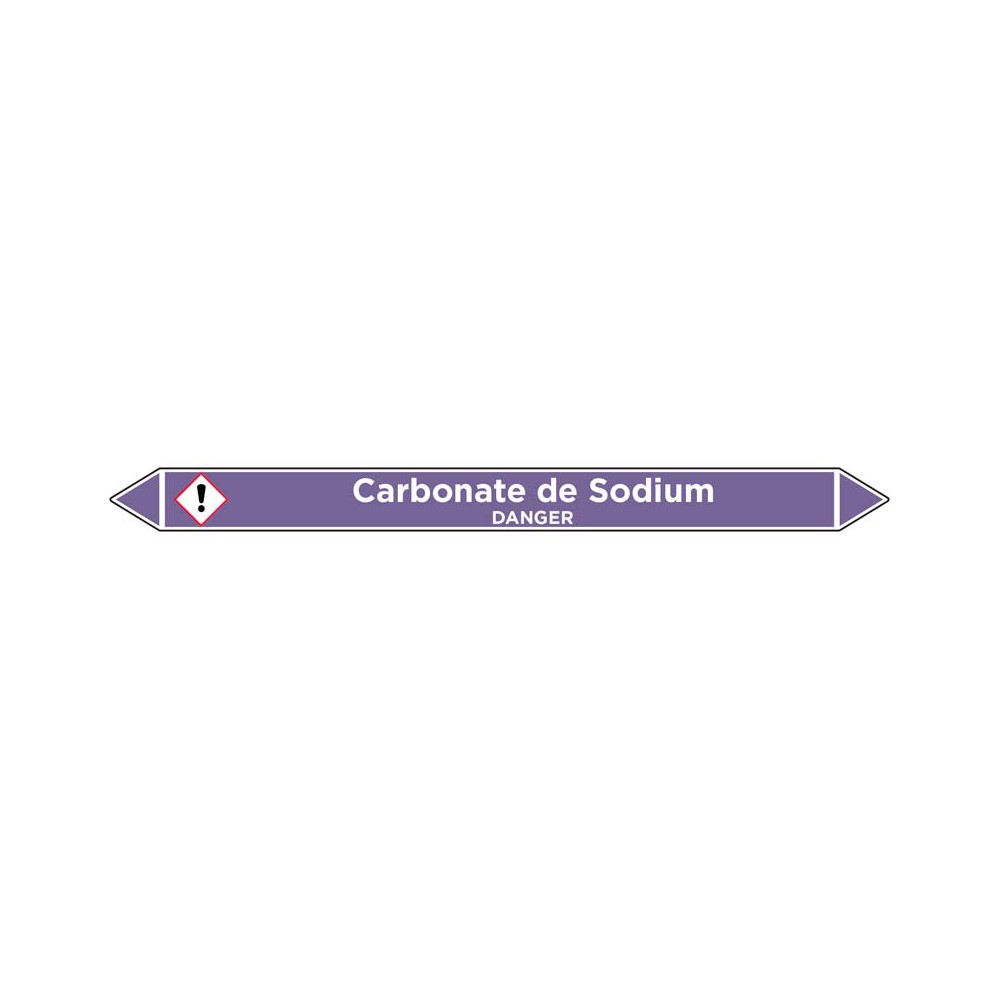 Marqueur de tuyauterie Carbonate de Sodium Marqueur de tuyauterie Carbonate de Sodium