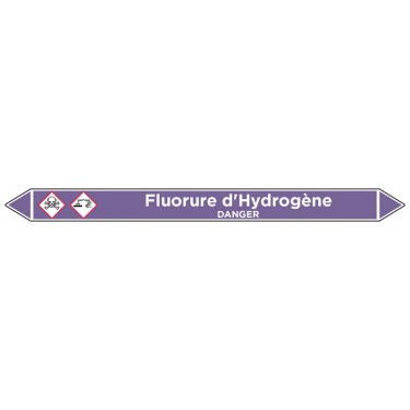 Marqueur de tuyauterie Fluorure d'Hydrogène