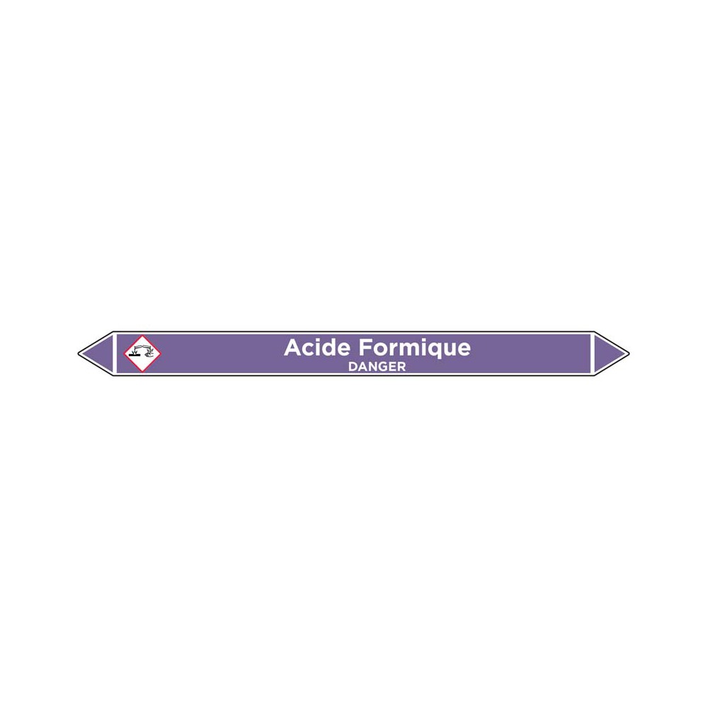 Marqueur de tuyauterie Acide Formique Marqueur de tuyauterie Acide Formique