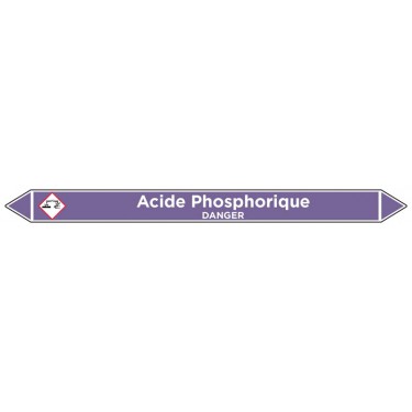 Marqueur de tuyauterie Acide Phosphorique