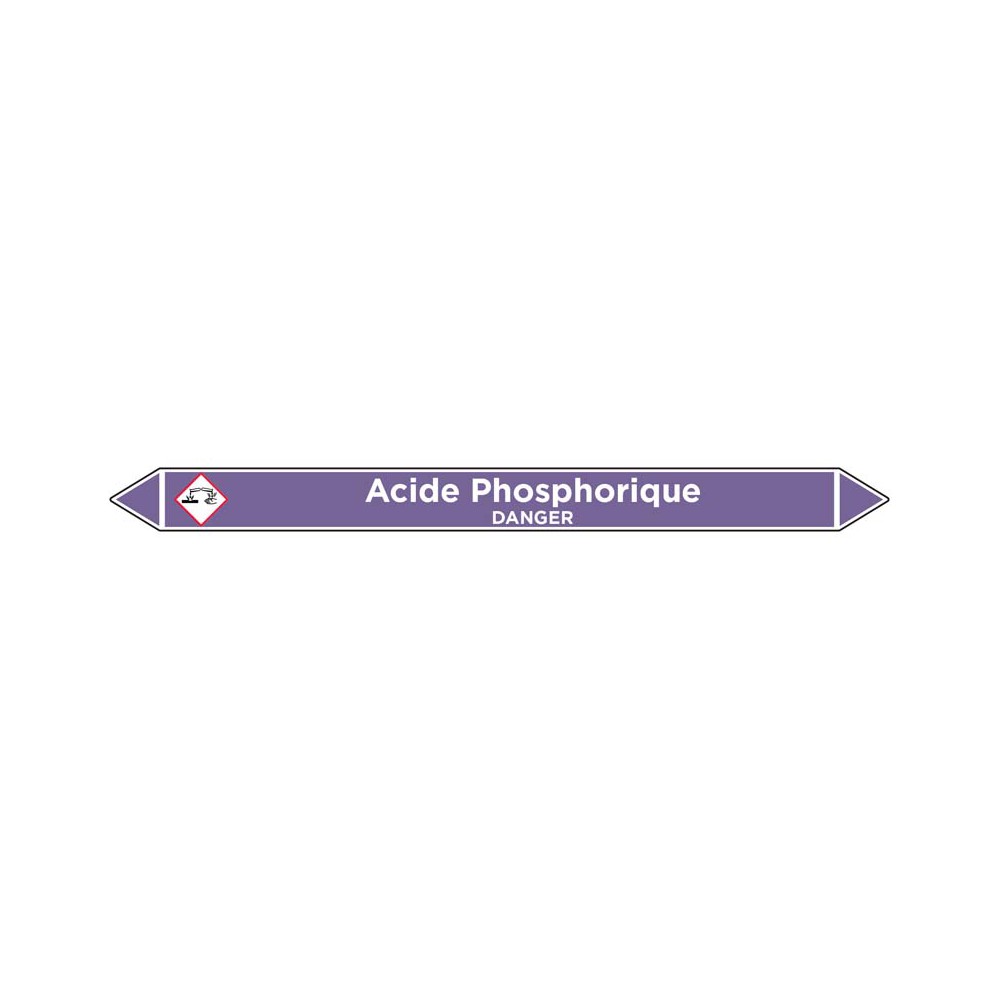 Marqueur de tuyauterie Acide Phosphorique