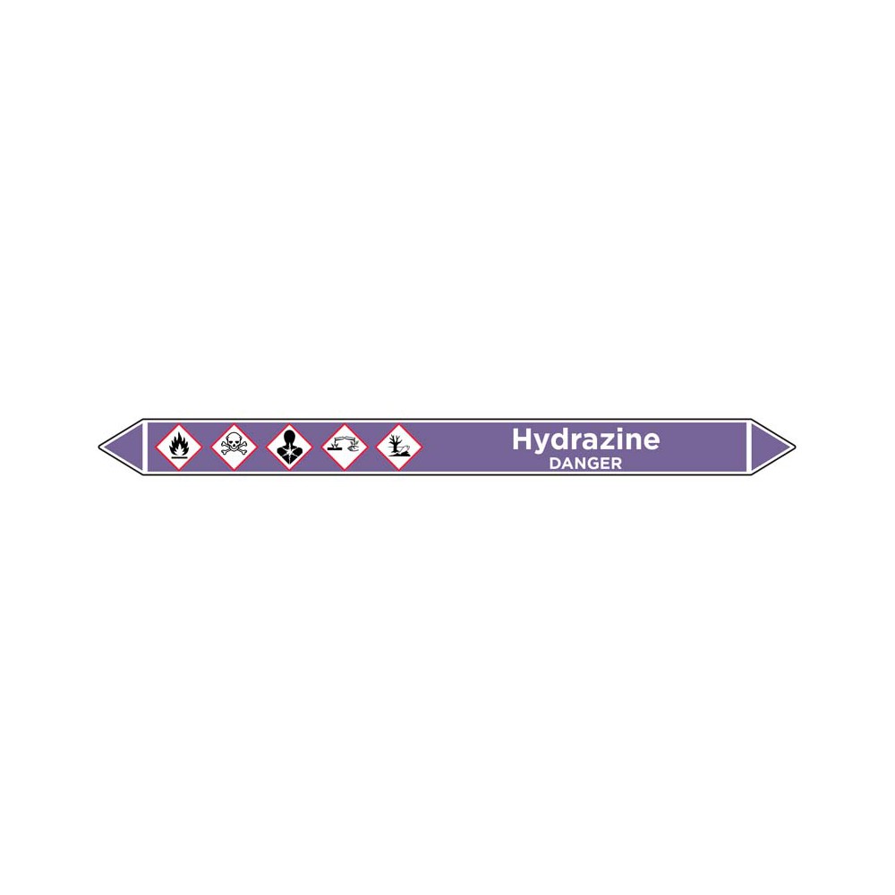 Marqueur de tuyauterie Hydrazine