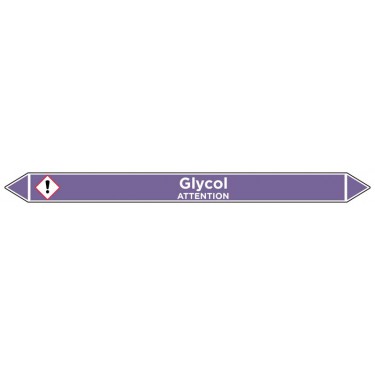 Marqueur de tuyauterie Glycol