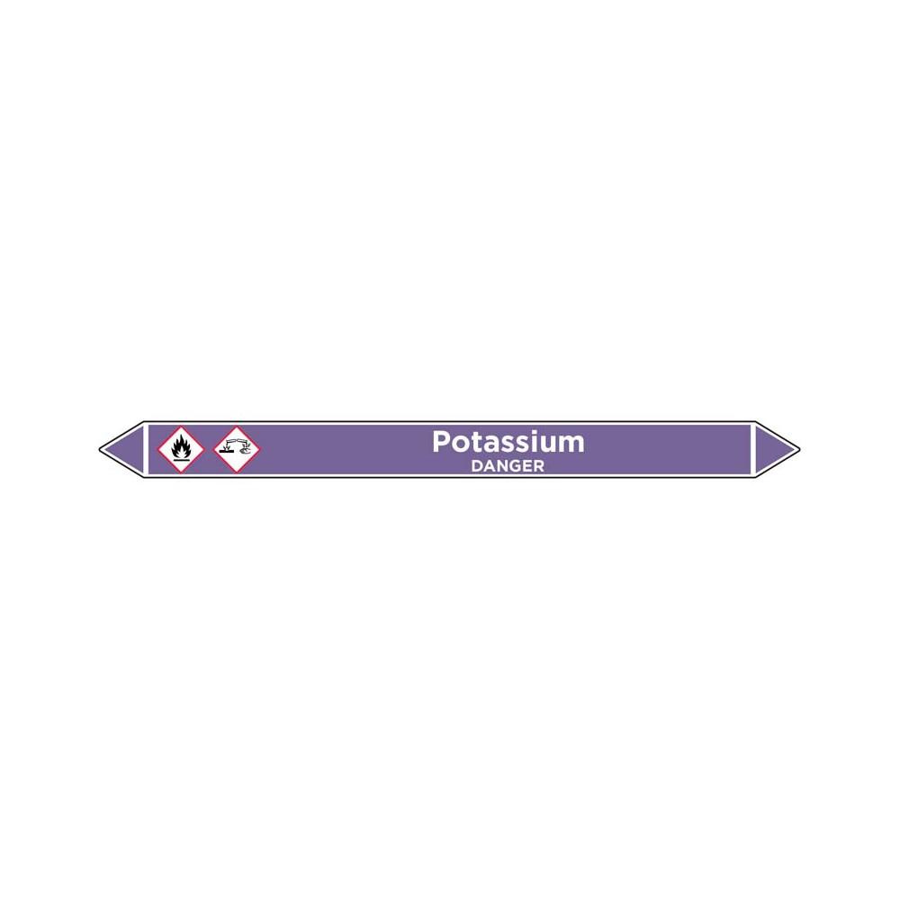 Marqueur de tuyauterie Potassium Marqueur de tuyauterie Potassium