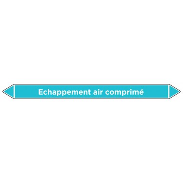 Marqueur de tuyauterie Echappement air comprimé