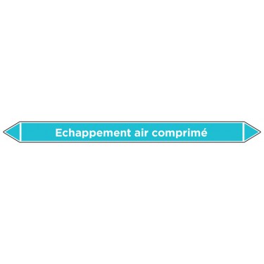 Marqueur de tuyauterie Echappement air comprimé