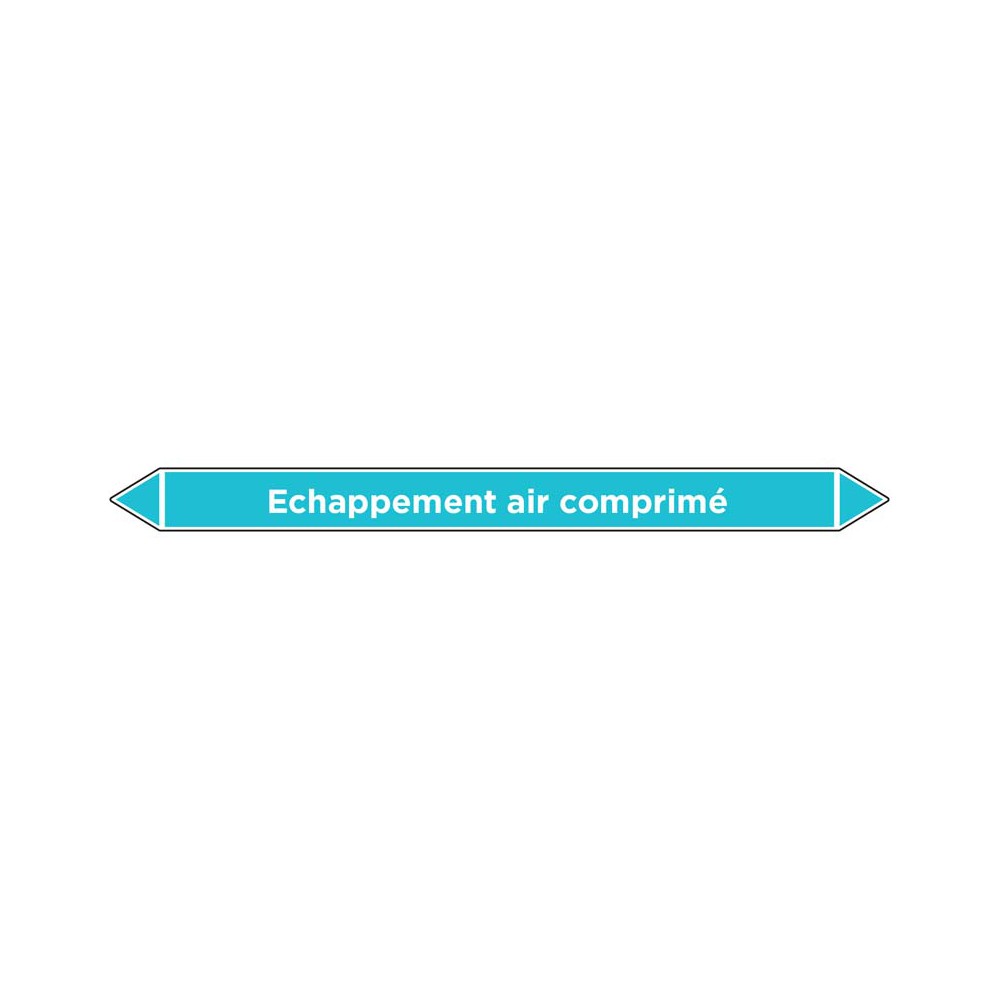 Marqueur de tuyauterie Echappement air comprimé Marqueur de tuyauterie Echappement air comprimé