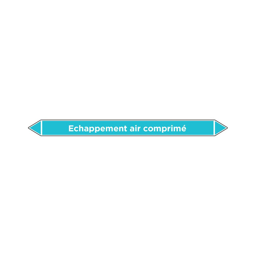 Marqueur de tuyauterie Echappement air comprimé