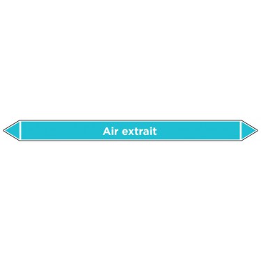 Marqueur de tuyauterie Air extrait