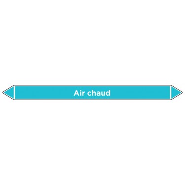 Marqueur de tuyauterie Air chaud