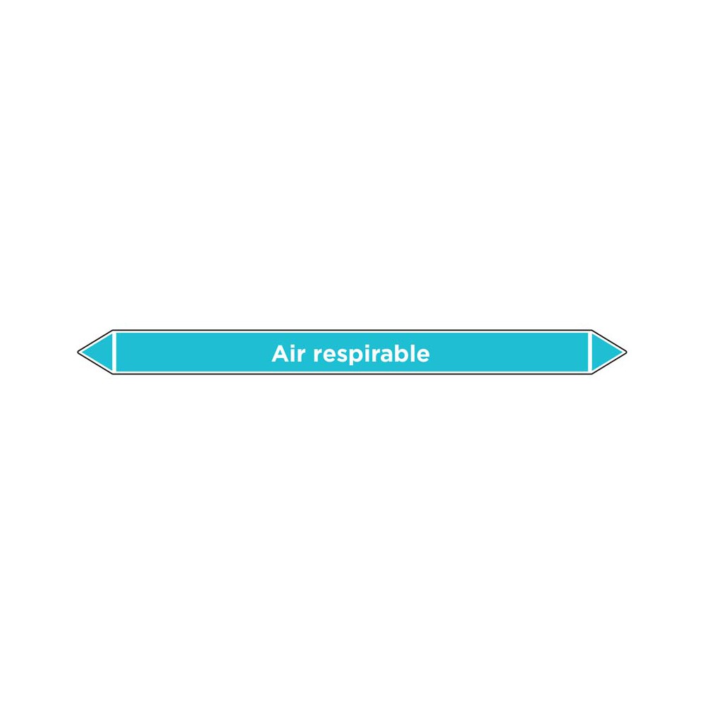 Marqueur de tuyauterie Air respirable Marqueur de tuyauterie Air respirable