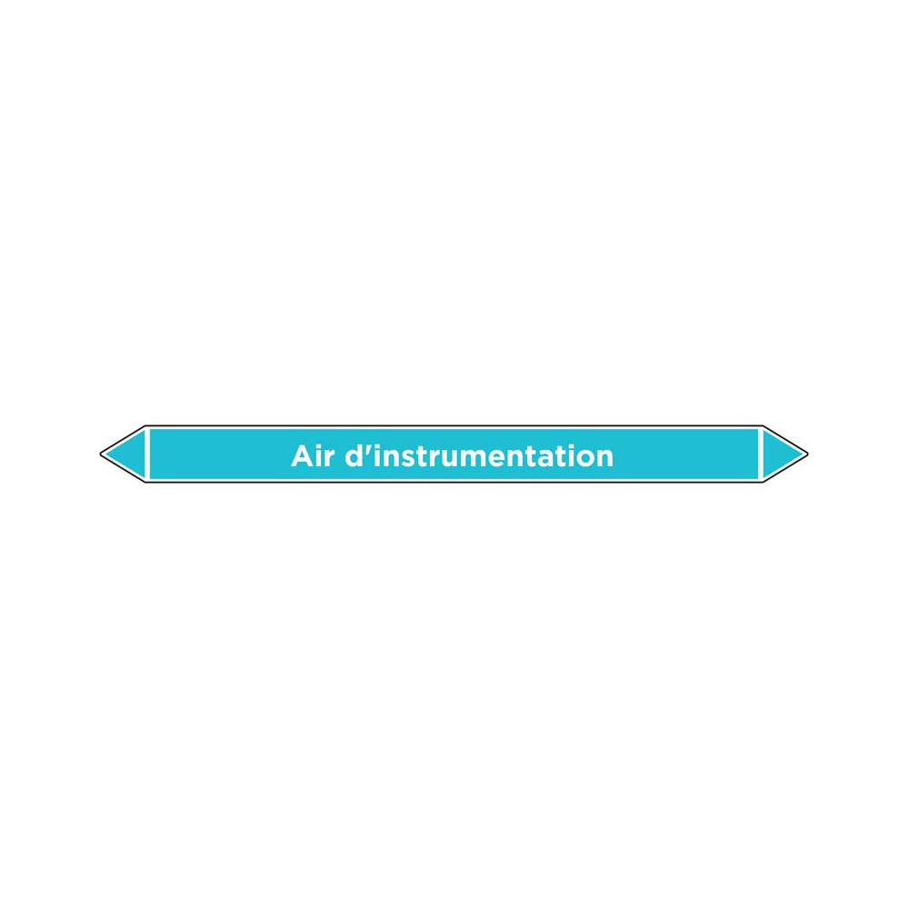 Marqueur de tuyauterie Air d'instrumentation