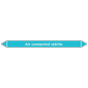 Marqueur de tuyauterie Air comprimé stérile