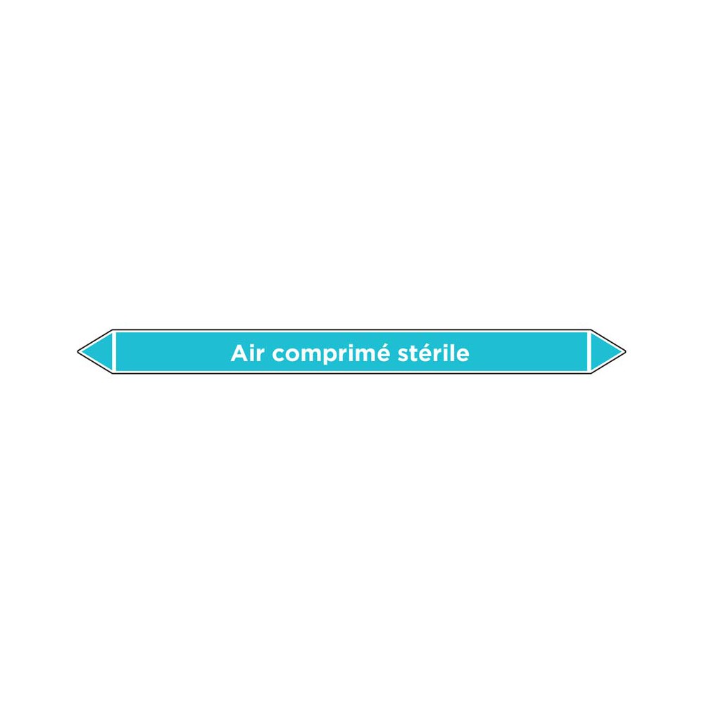 Marqueur de tuyauterie Air comprimé stérile Marqueur de tuyauterie Air comprimé stérile
