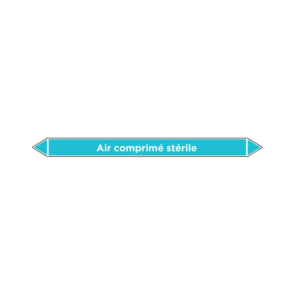 Marqueur de tuyauterie Air comprimé stérile