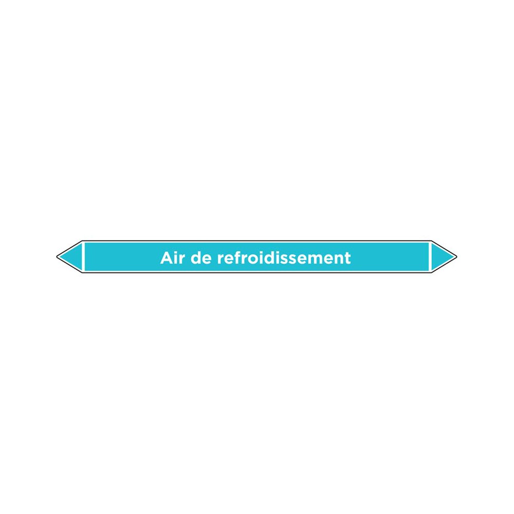 Marqueur de tuyauterie Air de refroidissement Marqueur de tuyauterie Air de refroidissement