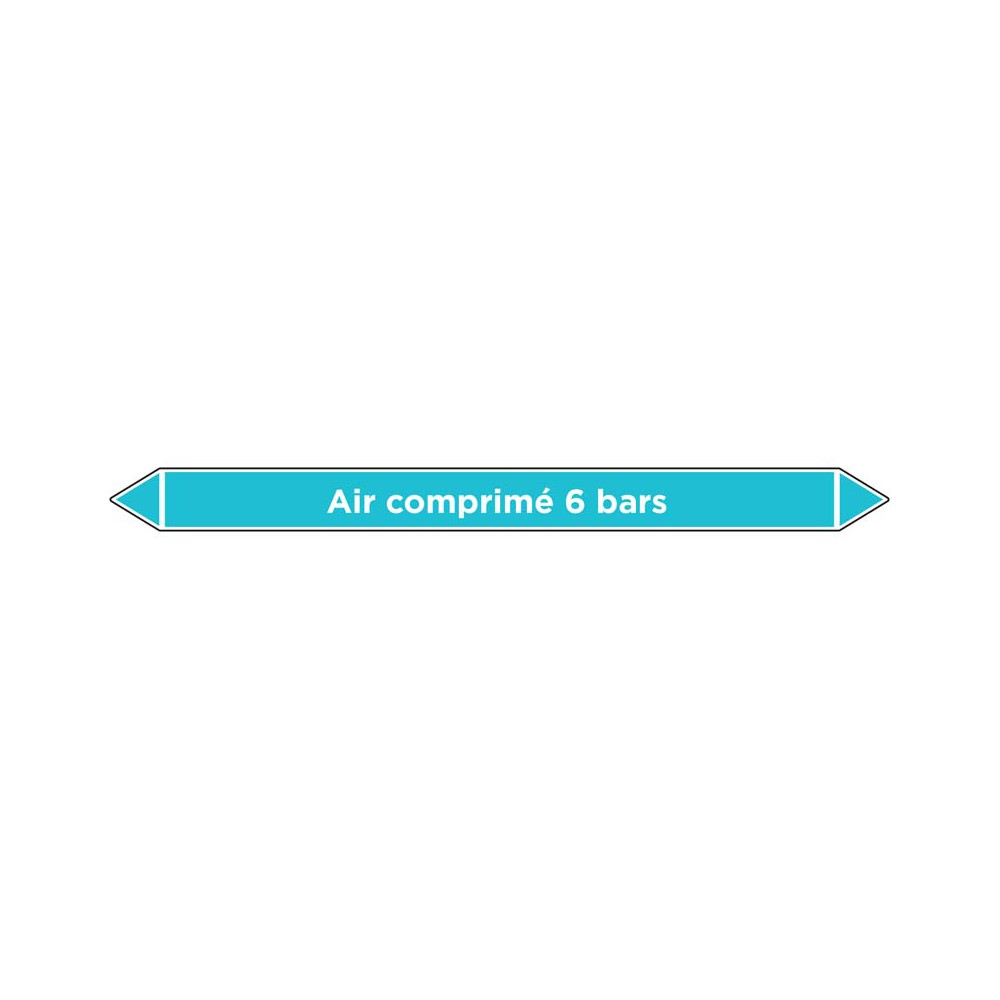 Marqueur de tuyauterie Air comprimé 6 bars