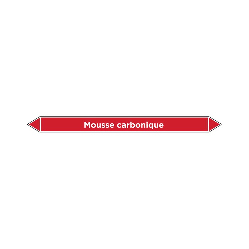 Marqueur de tuyauterie Mousse carbonique Marqueur de tuyauterie Mousse carbonique