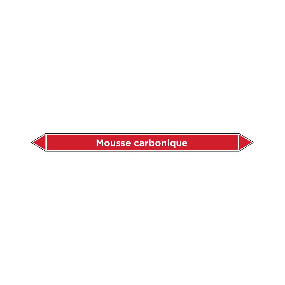 Marqueur de tuyauterie Mousse carbonique