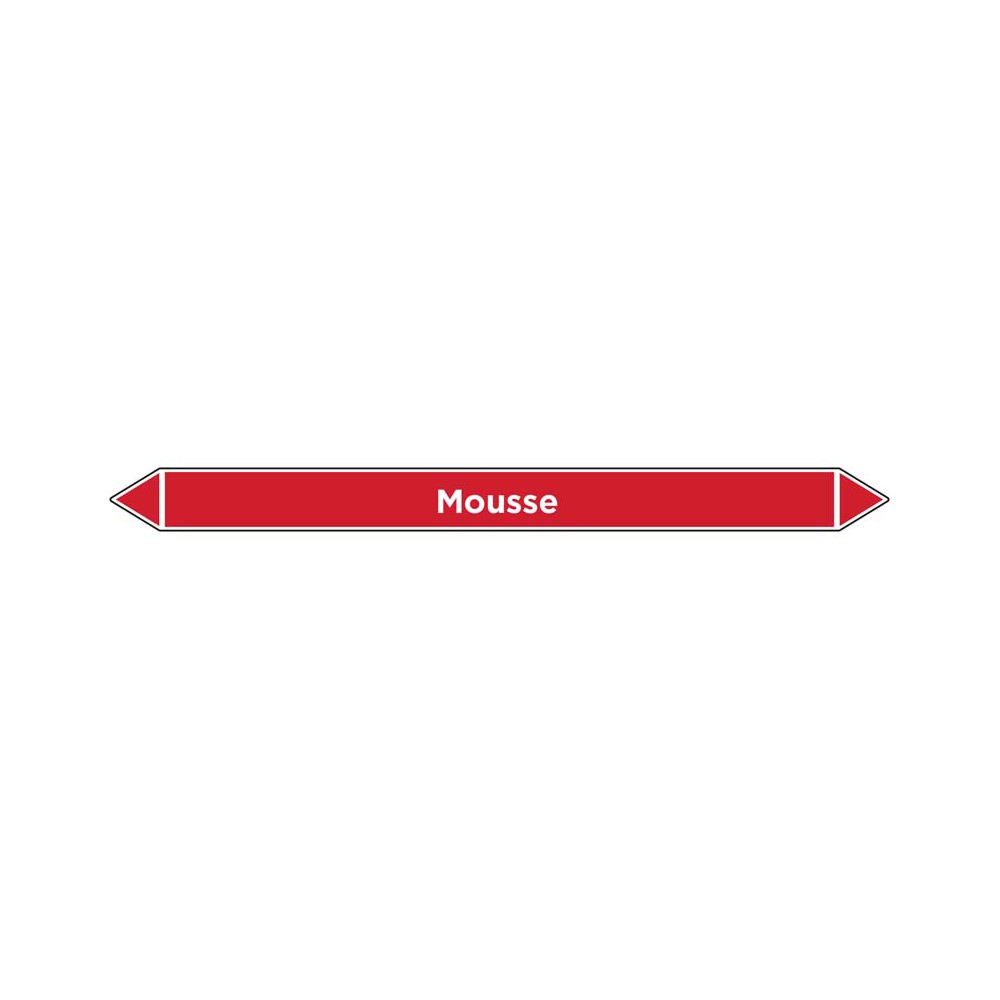 Marqueur de tuyauterie Mousse Marqueur de tuyauterie Mousse
