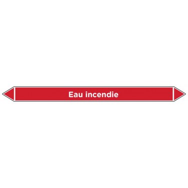Marqueur de tuyauterie Eau incendie