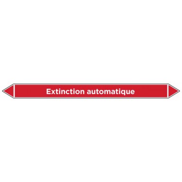 Marqueur de tuyauterie Extinction automatique