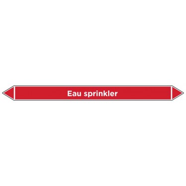 Marqueur de tuyauterie Eau sprinkler