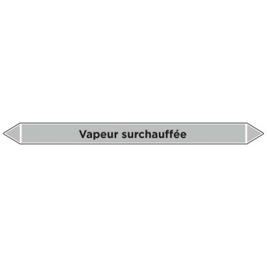 Marqueur de tuyauterie Vapeur surchauffée