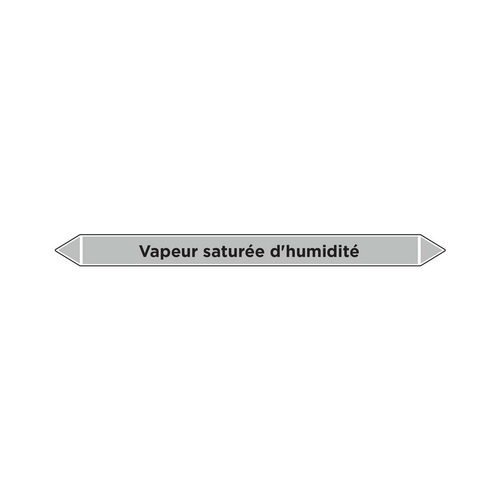 Marqueur de tuyauterie Vapeur saturée d'humidité