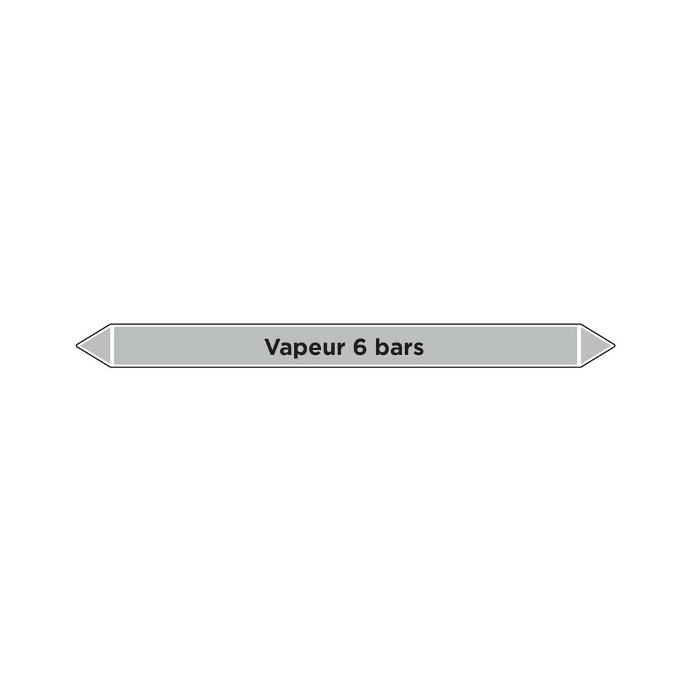 Marqueur de tuyauterie Vapeur 6 bars Marqueur de tuyauterie Vapeur 6 bars
