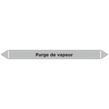 Marqueur de tuyauterie Purge de vapeur