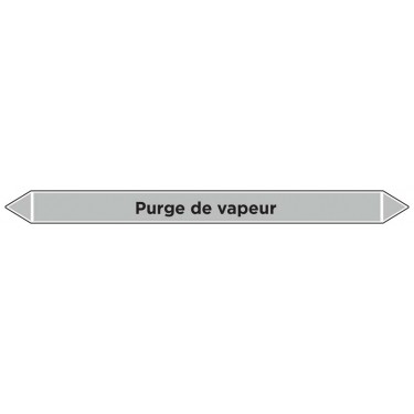 Marqueur de tuyauterie Purge de vapeur