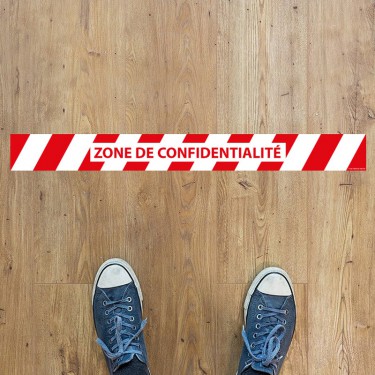 Bande de marquage au sol pour Zone de confidentialité