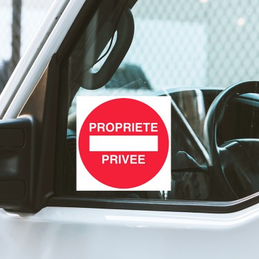 Autocollants dissuasifs Propriété privée