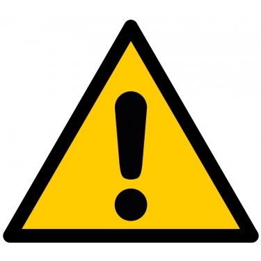 Panneau Danger Signal général W001 - ISO 7010