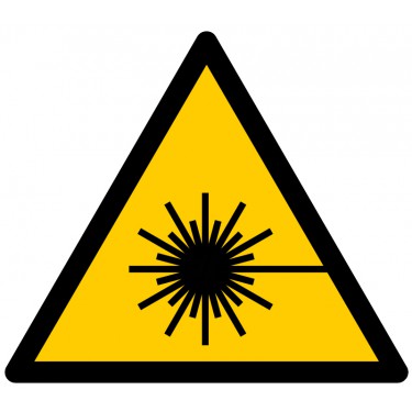 Panneau Danger Rayonnement laser W004 - ISO 7010